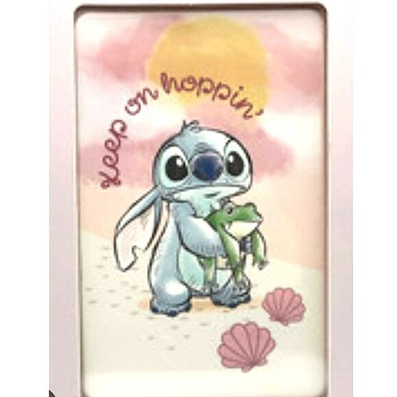 Impressions X Stitch, "Keep On Hoppin" Folio LED Compact Mirror - Picture 2 of 5